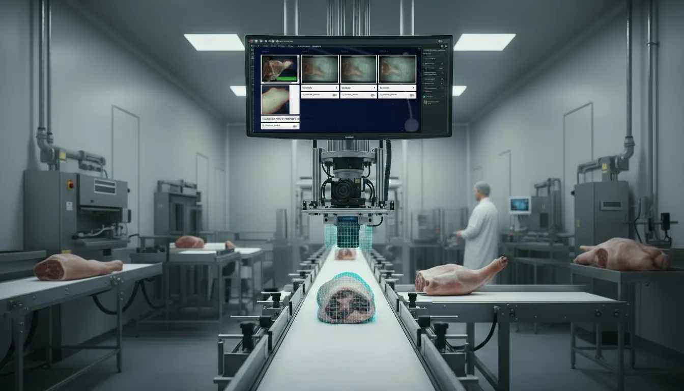 Robotic laser marking inspected by AI vision